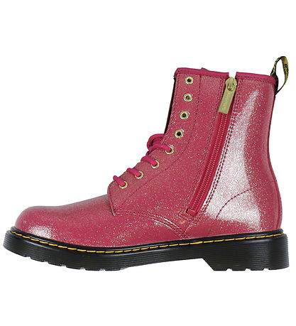 Dr. Martens Boots - 1460Y - Nebula Glitter - Fuchsia/Silver/Go