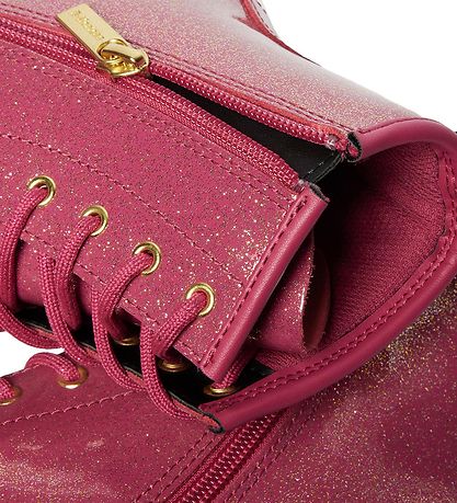 Dr. Martens Boots - 1460Y - Nebula Glitter - Fuchsia/Silver/Go