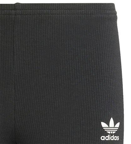 adidas Originals Bicycle Shorts - Rib - Black w. Logo