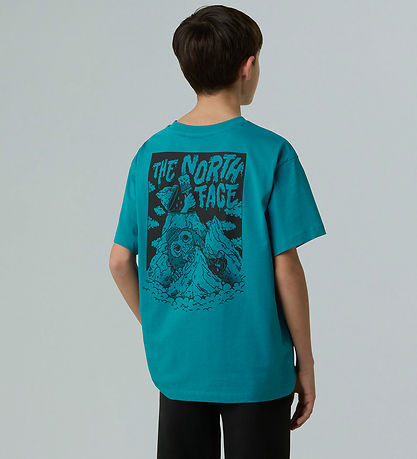 The North Face T-shirt - Oversize - Tofs Blue m. Tryck