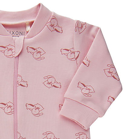 Fixoni Pyjamapak m. Voet - Rose m. Print