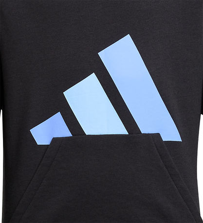 adidas Performance Kapuzenpullover - Black/Blufus/Globlu m. Logo