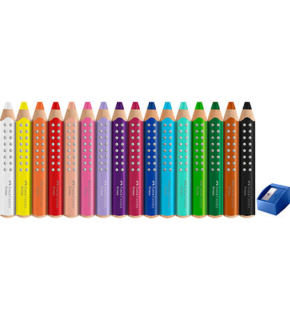 Faber-Castell Värikynät - XXL Jumbo Grip + Vinkkejä - 16 kpl.