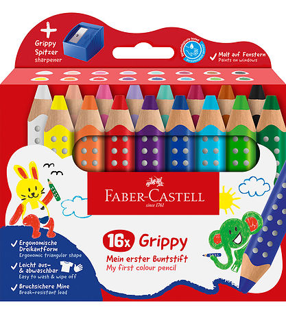 Faber-Castell Värikynät - XXL Jumbo Grip + Vinkkejä - 16 kpl.