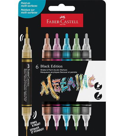Faber-Castell Tussit - Ravista ja maalaa Akryyli - 6 kpl. - Meta