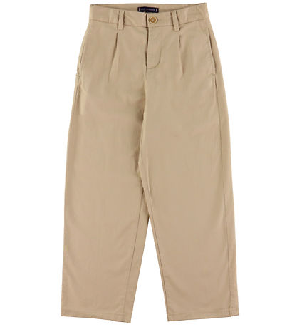 Tommy Hilfiger Buxur - Plíseruð Chino - Mjúk Gold Drapplitað
