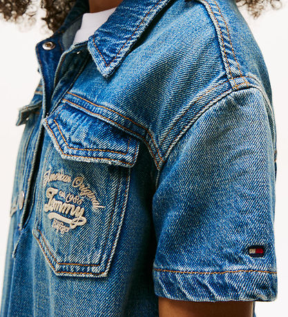 Tommy Hilfiger Dongerikjole - Island Blue
