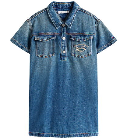Tommy Hilfiger Dongerikjole - Island Blue