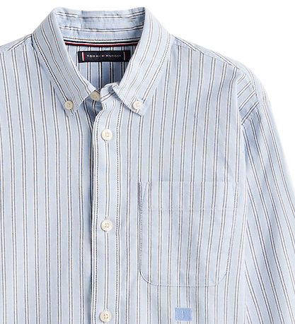 Tommy Hilfiger Hemd - Multi Stripe - Luftig Blue