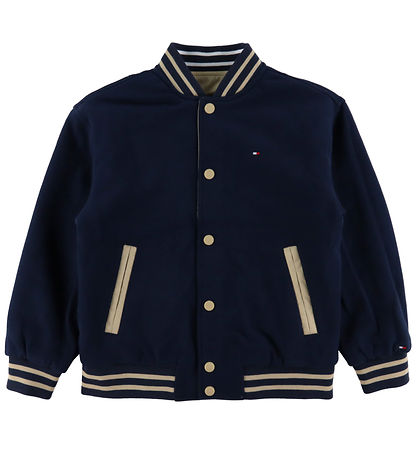 Tommy Hilfiger Jacket - Reversible Bomber - Gentle Gold/Navy