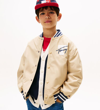 Tommy Hilfiger Jacket - Reversible Bomber - Gentle Gold/Navy