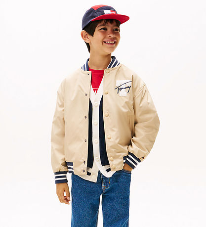 Tommy Hilfiger Jacket - Reversible Bomber - Gentle Gold/Navy