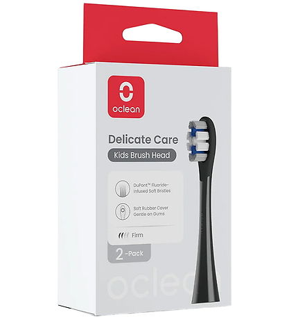 Oclean Zahnbürstenköpfe - Zart Care - 2er-Pack - Schwarz