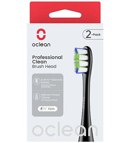 Oclean Zahnbürstenköpfe - Professional Clean - 2er-Pack - Schwar