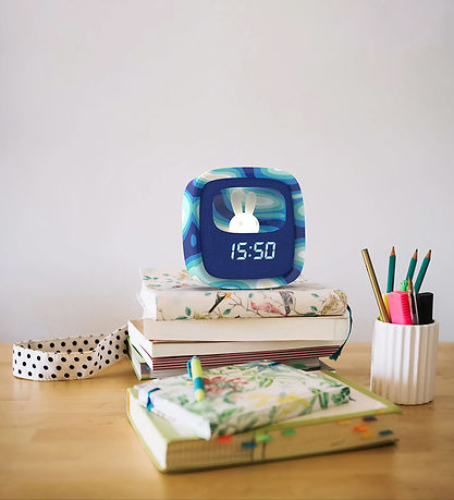 Mobility on Board Alarm Clock w. Light - Billy Clock - Blue Wave