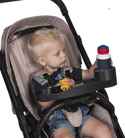 Dooky Snack & activity tray For Pram & Stroller - Black
