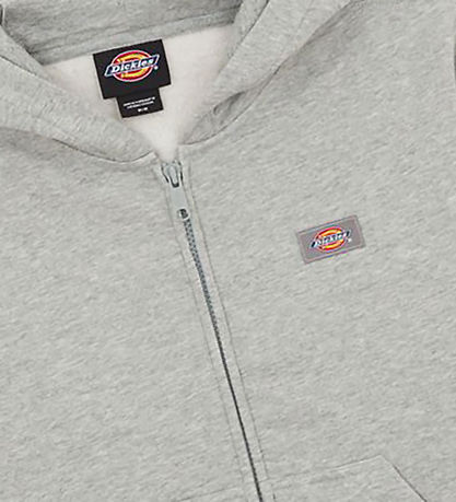 Dickies Cardigan - Oakport - Heather Gray w. Logo