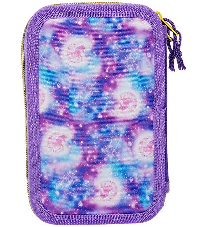 Unicorn Academy Federmäppchen m. Inhalt - Lila/Glitter