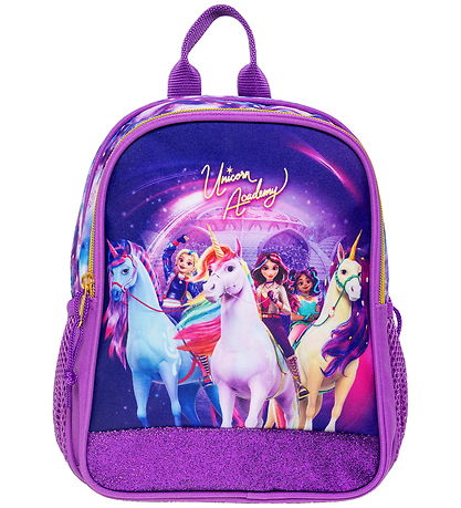 Unicorn Academy Bakpoki - Small - Fjólublátt/Glitter