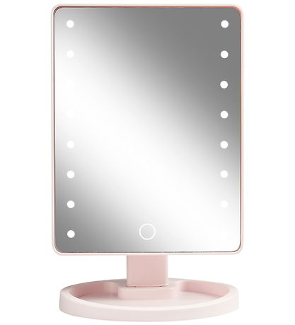 Gillian Jones Table mirror - Square - LED/Touch - Pink