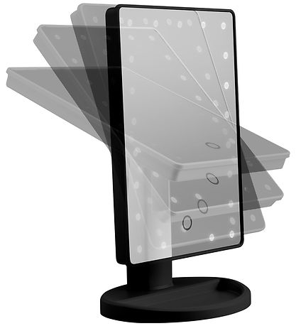 Gillian Jones Table mirror - Square - LED/Touch - Black