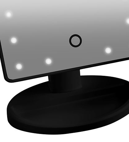 Gillian Jones Table mirror - Square - LED/Touch - Black
