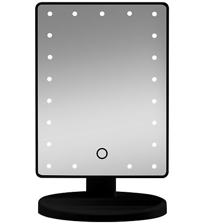 Gillian Jones Table mirror - Square - LED/Touch - Black