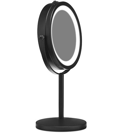 Gillian Jones Table mirror - Round - LED/Magnifier - Mat Black