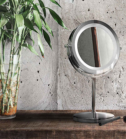 Gillian Jones Table mirror - Round - LED/Magnification - Chrome