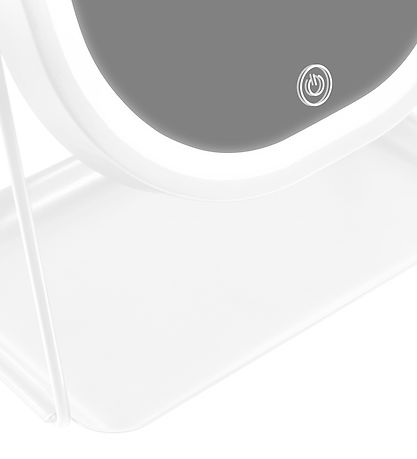 Gillian Jones Table mirror - Oval - LED/Tray - White