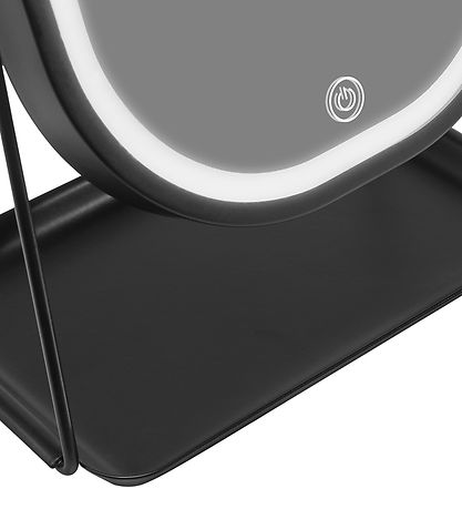 Gillian Jones Table mirror - Oval - LED/Tray - Black