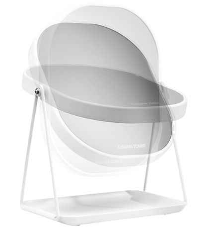Gillian Jones Table Mirror - Oval - Magnifying/Tray - White