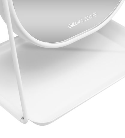 Gillian Jones Table Mirror - Oval - Magnifying/Tray - White