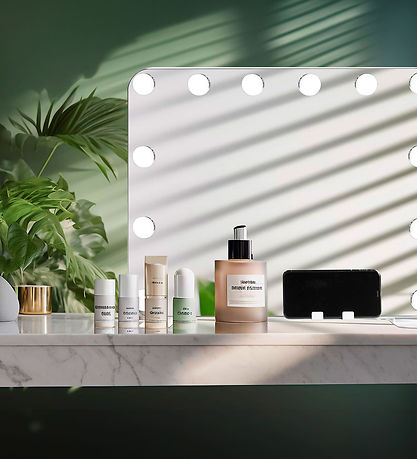 Gillian Jones Makeup mirror - 12 LED/Smartphone holder - White