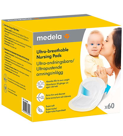 Medela Brjóstapúðar - 60 Stk. - Mjög öndunarhæft