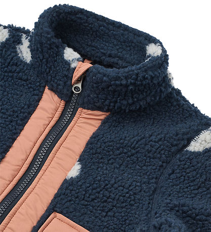 Liewood Fleecejacka - Noam - Cherry Blossom/Classic Navy
