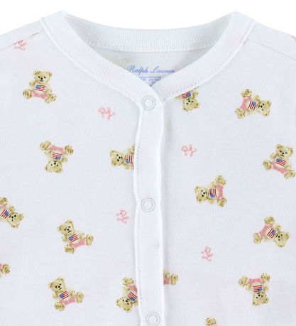 Polo Ralph Lauren Samfestingur - Hvítt/Bleikt M. Bangsar