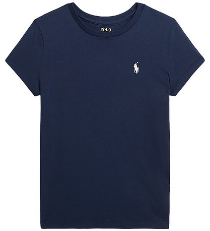 Polo Ralph Lauren Stuttermabolur - Newport Dökkblátt M. Hvítur