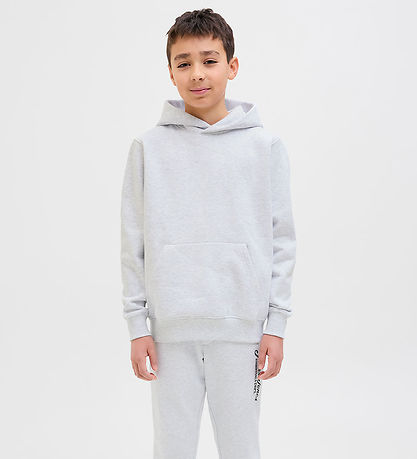Jack & Jones Kapuzenpullover - JjEurban - White Melange