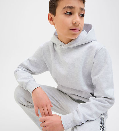 Jack & Jones Kapuzenpullover - JjEurban - White Melange