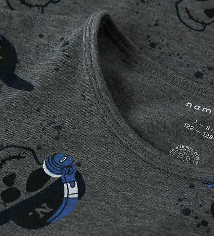 Name It Undershirt - NkmNight - Dark Grey Melange