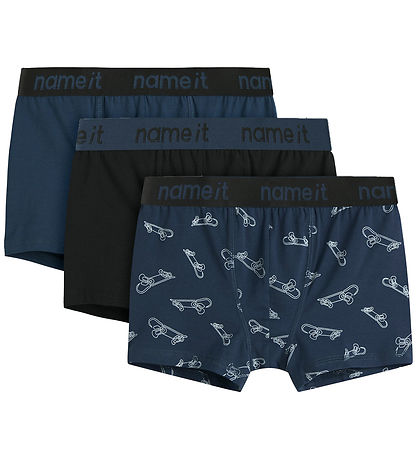 Name It Boxers - Noos - NkmBoxer - 3-Pack - Titan/Black