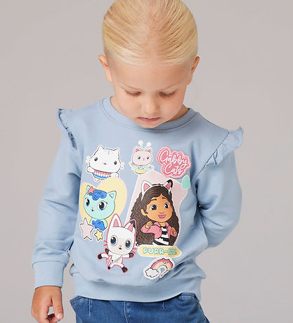 Name It Sweatshirt - NmfJyla - Gabby's Dollhouse - Dusty Blue