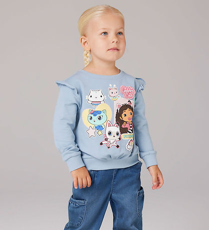 Name It Sweatshirt - NmfJyla - Gabby's Dollhouse - Dusty Blue