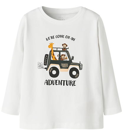Name It Bluse - NmmVux - Bright White/Jungle Auto