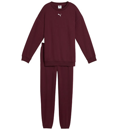 Puma Sweat Set - Loungewear Oversized - Ruby Shimmer