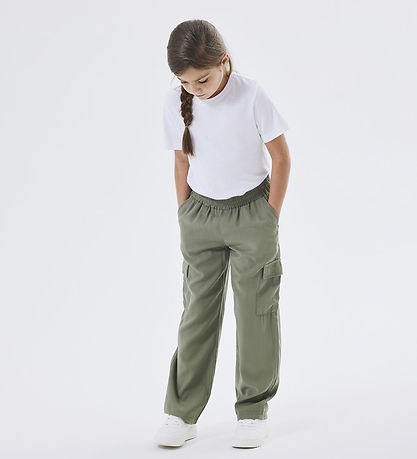 Name It Trousers - NkfBella - Deep Lichen Green