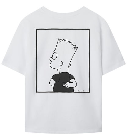 LMTD Stuttermabolur - NlnJager - Simpsons - Bright White