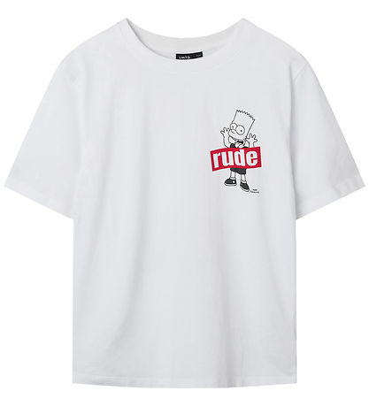 LMTD Stuttermabolur - NlnJager - Simpsons - Bright White