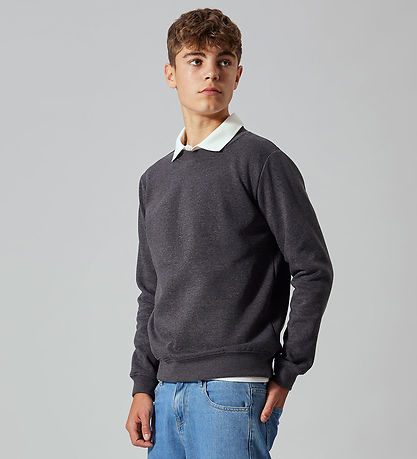 LMTD Peysa - NOOS - NlnNizu - Dark Grey Melange